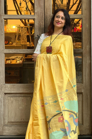 Cotton Paithani Saree